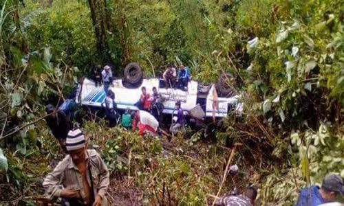 Hiện trường vụ tai nạn. (Nguồn: Newindianexpress)