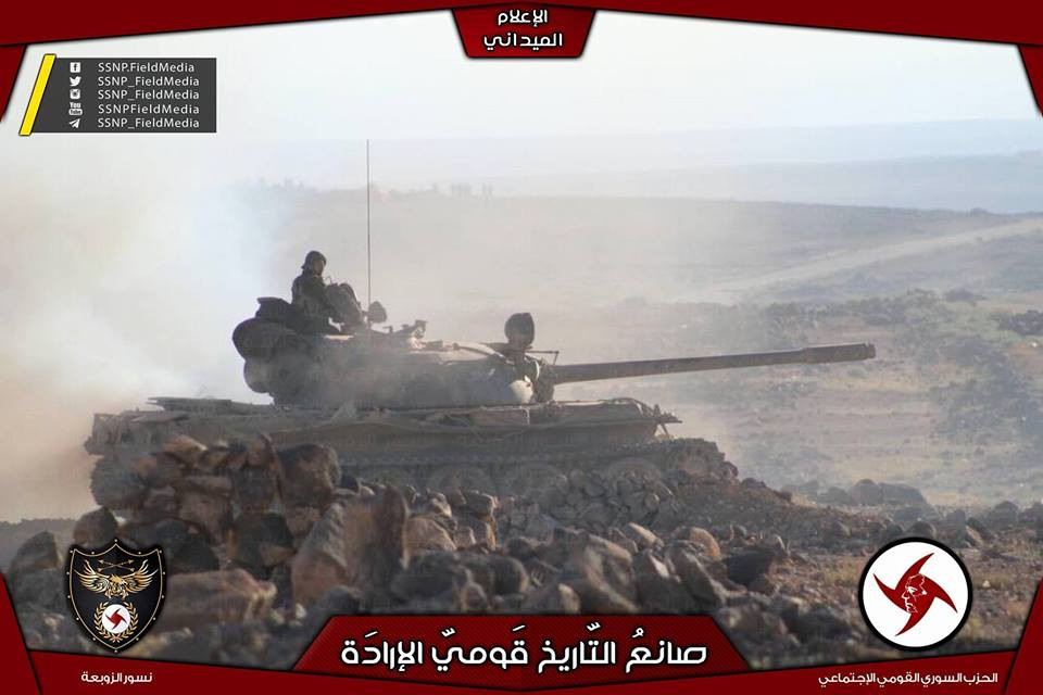 Được biết, lực lượng chính phủ Damascus mở chiến dịch quân sự nhằm giành lại quyền kiểm soát khu Bir Aura và Tal Arar từ ngày 17/6. Ảnh: AMN.