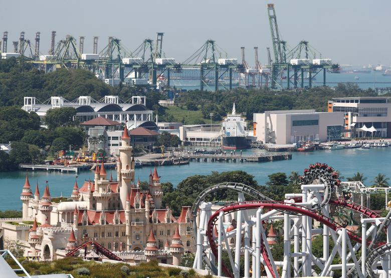 Đảo nghỉ dưỡng Sentosa còn là nơi Singapore đặt công viên giải trí Universal Studios. Ảnh: Reuters.