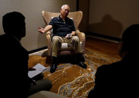 Ông Najib trong cuộc phỏng vấn với Reuters. Ảnh: Reuters.