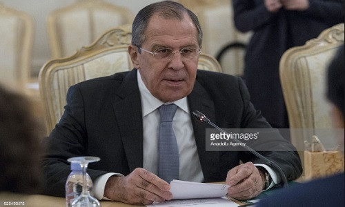 Ngoại trưởng Nga Sergei Lavrov. Ảnh: Getty.