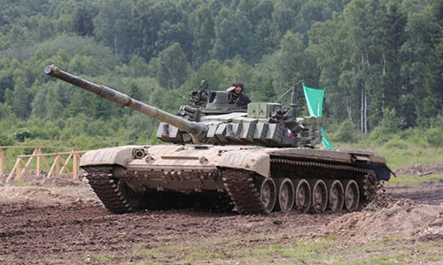 Xe tăng T-72M4 của Quân đội Czech. Ảnh: AR.