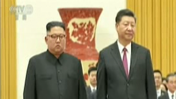 "Quan hệ hữu nghị giữa nhân dân Trung Quốc với nhân dân Triều Tiên sẽ không thay đổi và sự ủng hộ của Trung Quốc dành cho Triều Tiên cũng sẽ không thay đổi", ông Tập khẳng định. Ảnh: APTN.