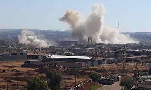 Ở diễn biến liên quan khác, lực lượng chính phủ Damascus đã đập tan hàng loạt cuộc tấn công liều chết của phiến quân HTS tại mặt trận Đông và Tây Daraa. Ảnh: FNA.