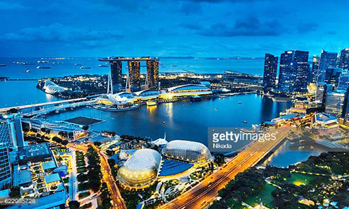 Singapore là một đảo quốc tại Đông Nam Á, bao gồm 63 hòn đảo lớn nhỏ khác nhau. Ảnh: Getty.