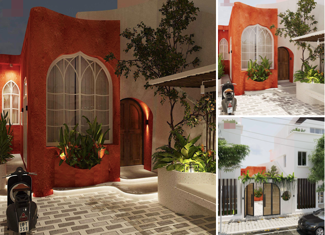 Nhà cấp 4 mái vòm bằng kính chịu nhiệt, cả năm không lo nóng bức Nha cap 4 mai vom bang kinh chiu nhiet, ca nam khong lo nong buc