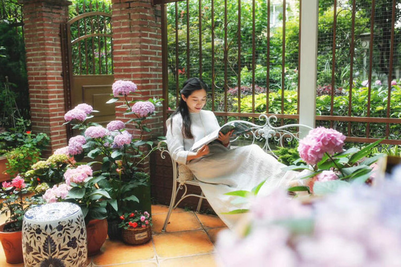 Bởi thế mà khu vườn bốn mùa đều luôn rực rỡ khiến những vị khách đến chơi nhà đều rất thích thú.