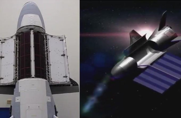 Tài khoản Twitter DutchSpace ngày 15/9 đăng đoạn trích video của Boeing cho thấy máy bay không gian X-37B của không quân Mỹ mở cánh trên lưng để lộ khoang chứa.