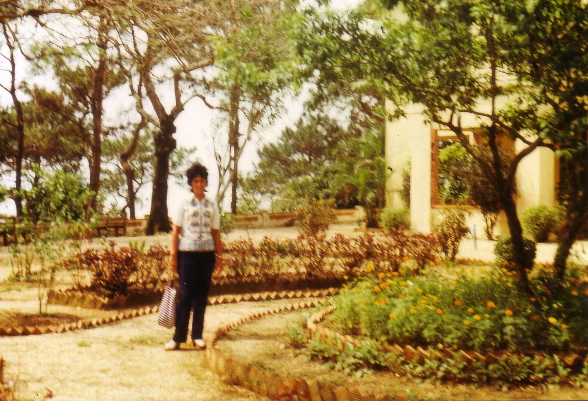 Trong công viên Thống Nhất. Ảnh: Günter Mosle.