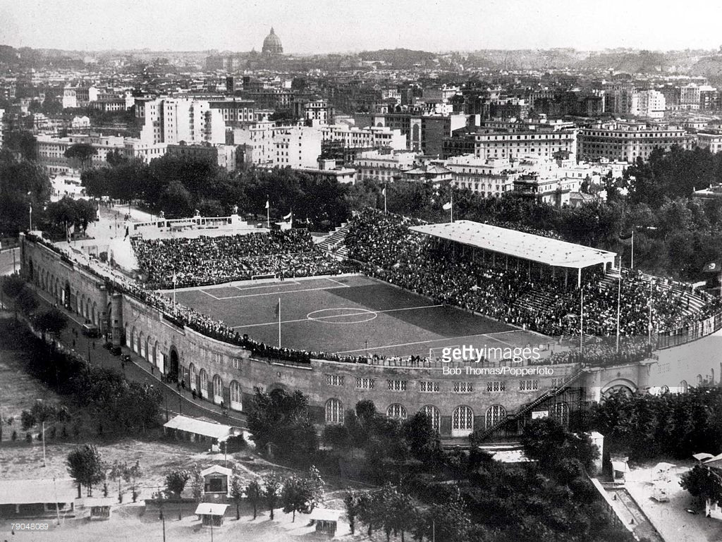 Khung cảnh tại sân Roma trước trận chung kết Italia - Tiệp Khắc, 10/6/1934. Ảnh: Getty.