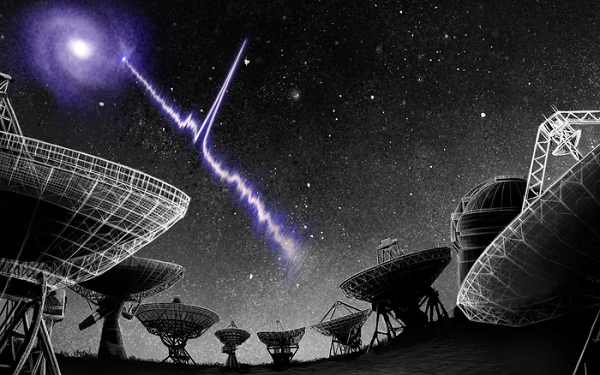 Khi nghiên cứu kỹ hơn về tín hiệu FRB 20180916B, ban đầu các nhà khoa học cho rằng nó được phát ra từ một hệ sao đôi quay với quỹ đạo gần nhau.