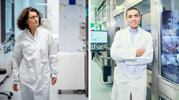 2. Hai vợ chồng Tiến sĩ Ugur Sahin và Ozlem Tureci được xem là những bộ não hàng đầu đứng đằng sau sự ra đời của loại vắc xin phòng COVID-19 hiệu quả đầu tiên trên thế giới - Pfizer.