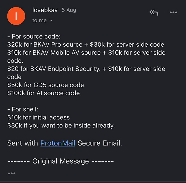 Nội dung của cuộc hội thoại xoay quanh việc các lãnh đạo BKAV tìm cách giải thích nguyên nhân của dữ liệu bị rao bán cũng như cách tìm ra thủ phạm.