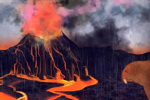 Nhiều nghiên cứu đã chỉ ra lượng dung nham đã được ném lên bên trên bề mặt hành tinh khi đó là khoảng 1,5 triệu km3. Đây là một con số khổng lồ đến mức khó tưởng tượng.