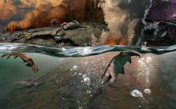 Khí cacbonic thải ra trong đợt phun trào núi lửa đã làm cho bầu khí quyển Trái đất ấm lên, làm giảm lượng oxy trong các đại dương và khiến các đại dương trở nên tương đối khắc nghiệt trong hàng triệu năm.