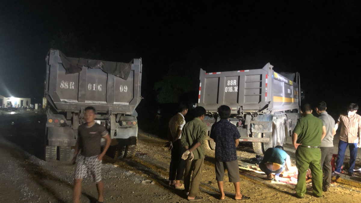 Cong nhan mo da bi xe tai can tu vong o Tuyen Quang