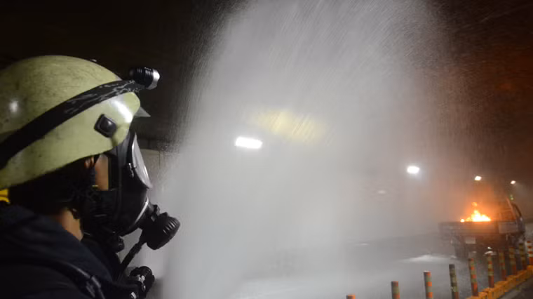 Diễn tập phòng cháy chữa cháy, cứu nạn – cứu hộ là công tác thường niên của Trung tâm quản lý đường hầm sông Sài Gòn.