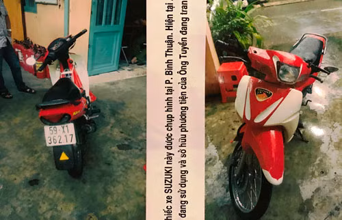 Chiếc xe của anh Tuyền bị chiếm đoạt trái phép gần 2 năm qua.