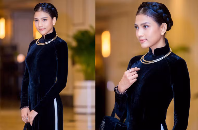 Á hậu Trương Thị May cũng nổi tiếng là người đẹp Việt có nhiều hoạt động gắn bó với Phật giáo trong suốt thời gian qua.