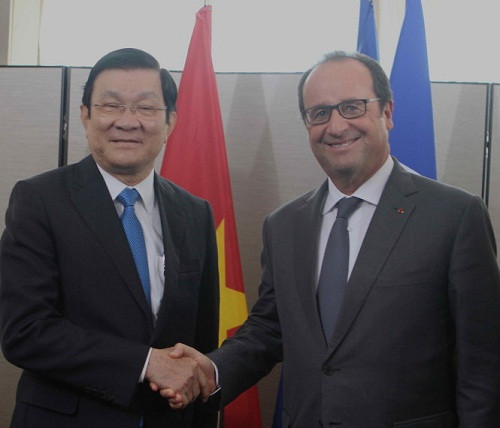 ​Chu tich nuoc de nghi Phap phat huy vai tro tai bien Dong