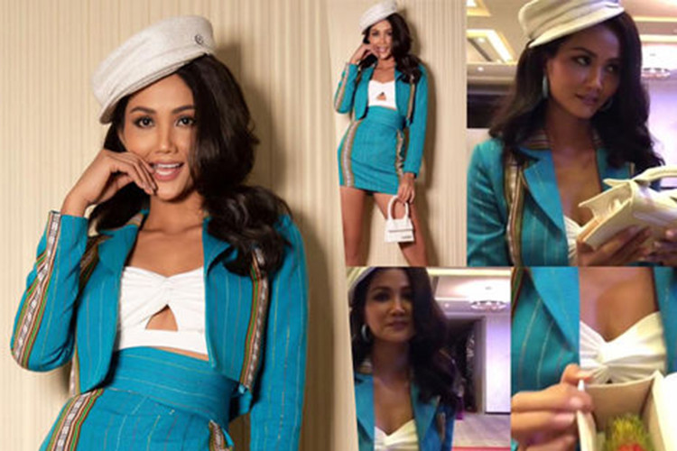 Fan từng bật cười khi H'hen Niê dùng chiếc túi hàng hiệu để đựng quả chôm chôm. Ảnh: FBNV