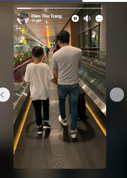 Trên trang cá nhân, Cường Đô la chia sẻ vợ chồng anh đưa con trai đi chơi trước khi cậu nhóc bước vào năm học mới.