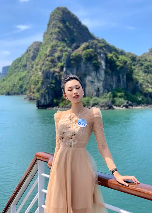 Người đẹp sinh năm 1997 từng lọt top 5 cuộc thi Hoa khôi Áo dài Việt Nam 2016.