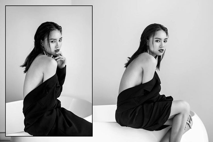 Nữ diễn viên sinh năm 1990 thực hiện không ít bộ ảnh cởi mở, hút ống kính.