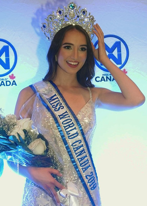 Hoa hậu Thế giới Canada 2019 Naomi Colford xinh đẹp không kém cạnh đại diện Việt Nam.