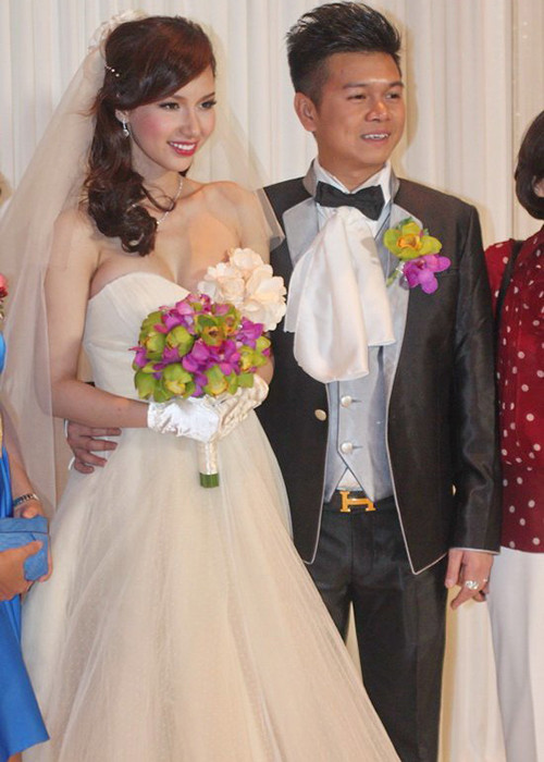 Kỷ niệm 2 tháng cưới, Quỳnh Chi công khai mang bầu 4 tháng. Hiện, con trai của cô sống cùng chồng cũ. Ảnh: Vietnamnet