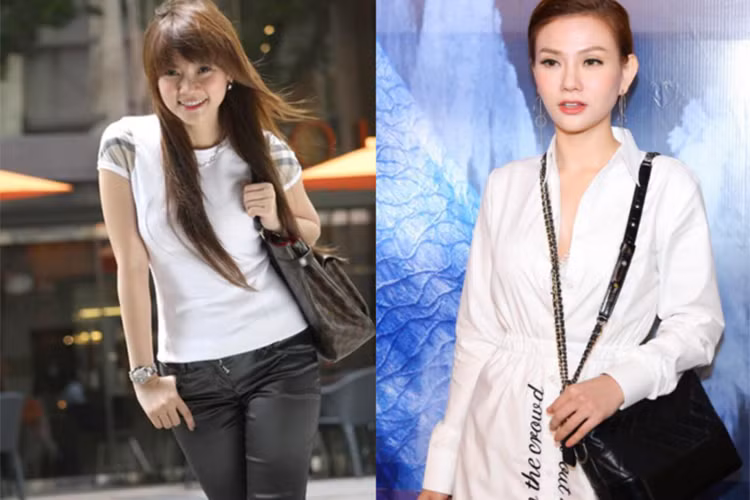 Dù phủ nhận dao kéo nhưng Thu Thủy nhiều lần xuất hiện với gương mặt thiếu tự nhiên, được cho là do hậu quả của lạm dụng phẫu thuật thẩm mỹ. Ảnh: Bestie