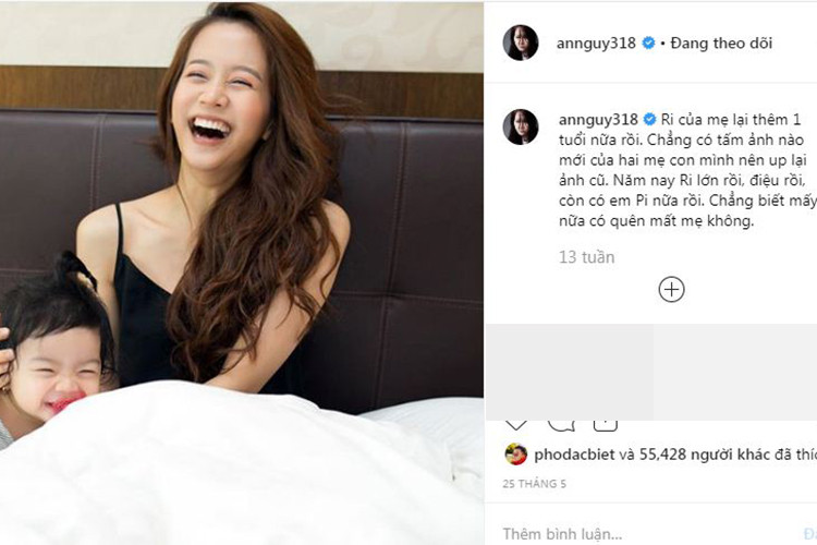 An Nguy thi thoảng chia sẻ clip, hình ảnh của mình.