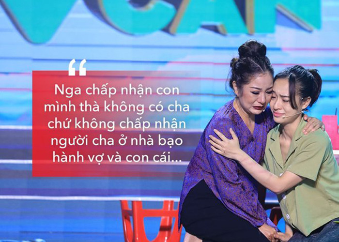 Thúy Nga từng lên tiếng về chuyện bạo hành gia đình. “Nga chấp nhận con mình thà không có cha chứ không chấp nhận người cha ở nhà bạo hành vợ và con cái”. Ảnh: Khám phá