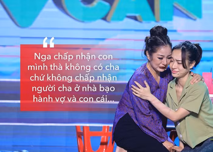 Thúy Nga từng lên tiếng về chuyện bạo hành gia đình. “Nga chấp nhận con mình thà không có cha chứ không chấp nhận người cha ở nhà bạo hành vợ và con cái”. Ảnh: Khám phá