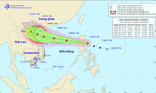 Du bao thoi tiet hom nay 28/8: Thoi tiet thay doi, bao vao Bien Dong