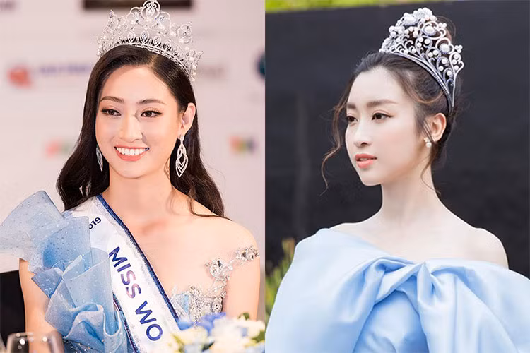 Do tai sac tan Hoa hau Luong Thuy Linh va Do My Linh
