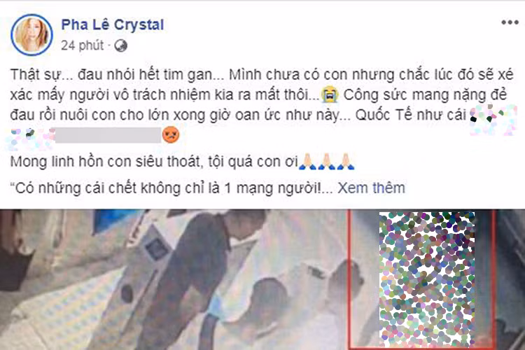 Pha Lê cũng bày tỏ sự bức xúc với sự vô trách nhiệm của nhà trường.