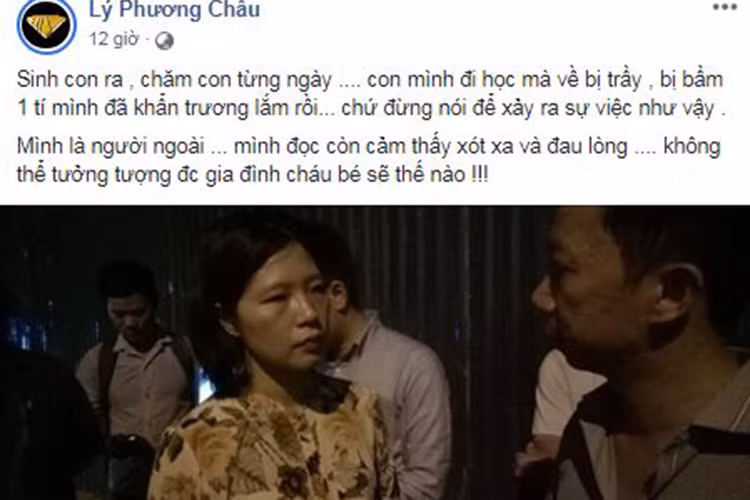Lý Phương Châu cảm thấy xót xa, đau lòng về vụ việc.