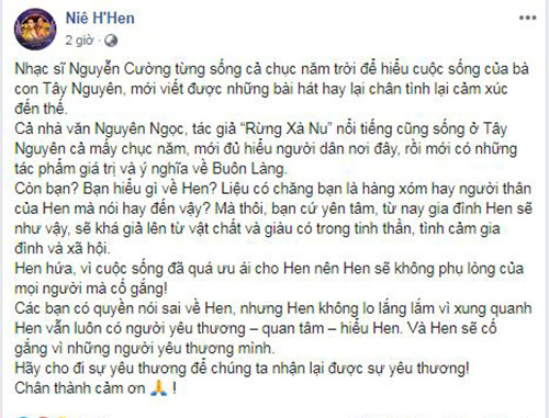 H’hen Nie phan ung khi bi nghi theu det gia canh ngheo kho-Hinh-2