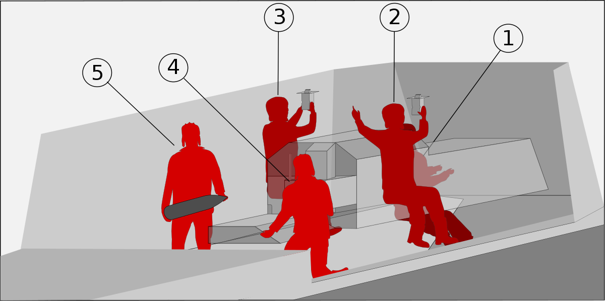 Kíp lái gồm 5 người: lái xe; xa trưởng; pháo thủ; hạ sĩ quan phụ trách khóa nòng; nạp đạn viên ngồi trong khoang tác chiến với giáp trước dày 90mm, hai bên hông dày 75mm nghiêng 15 độ. Nguồn ảnh:Wikipedia