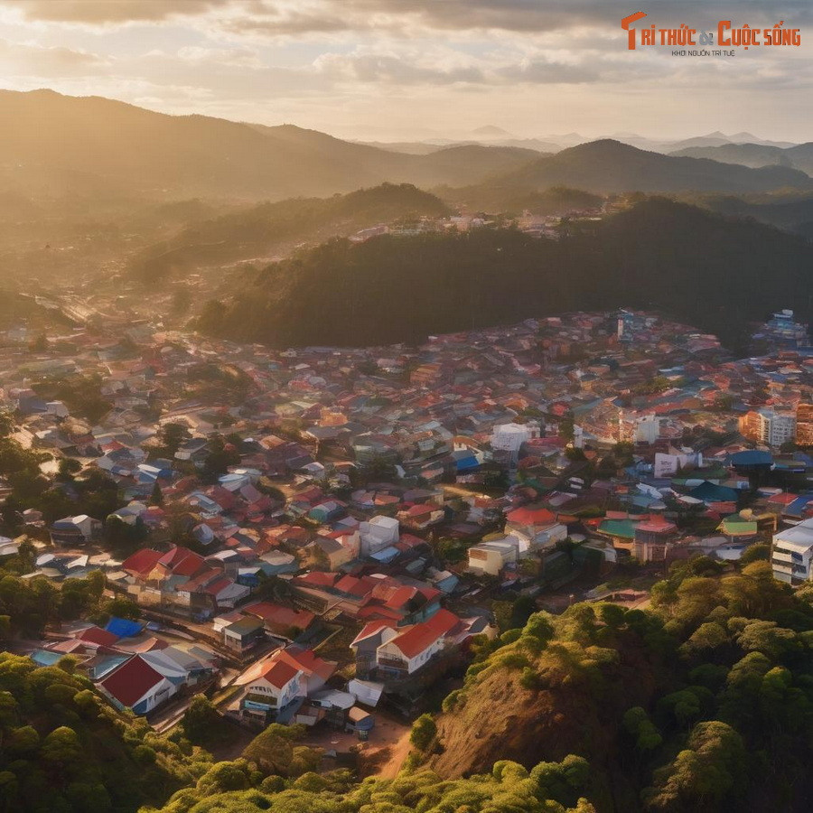 Phố núi Đà Lạt thanh bình.