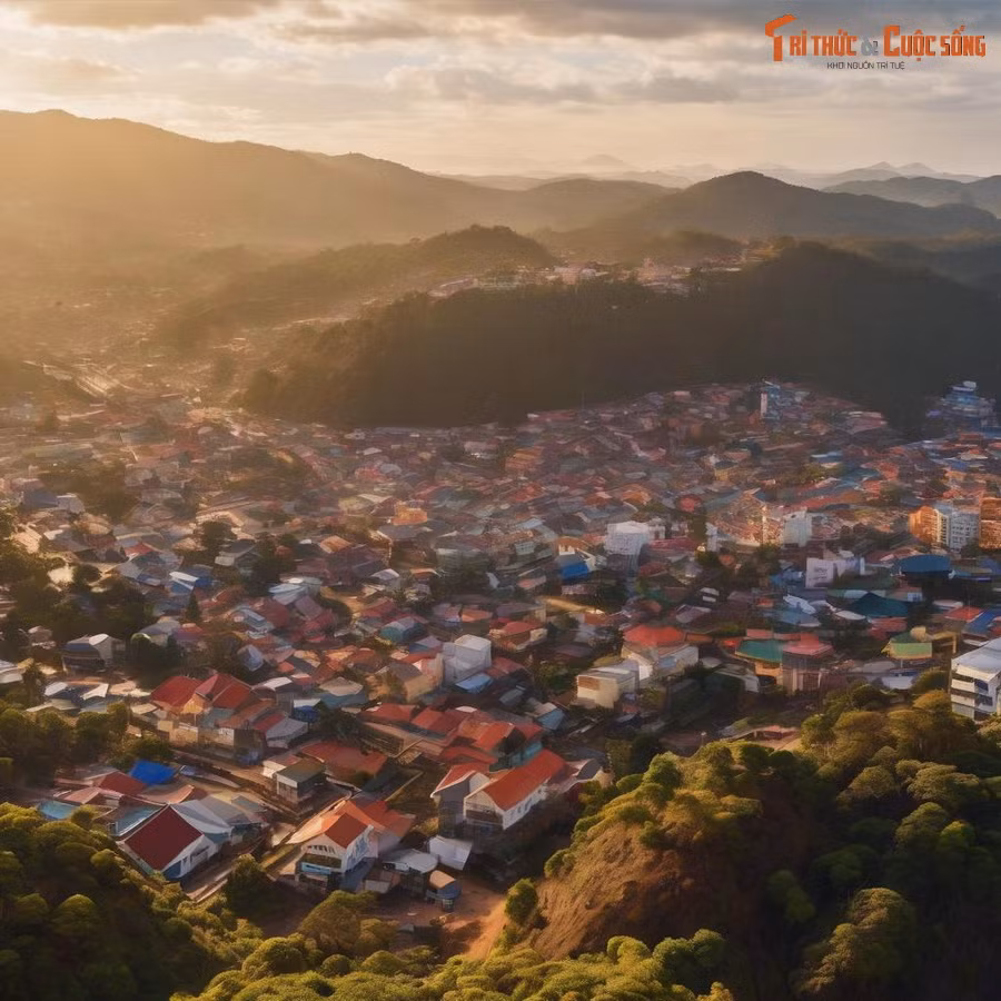 Phố núi Đà Lạt thanh bình.