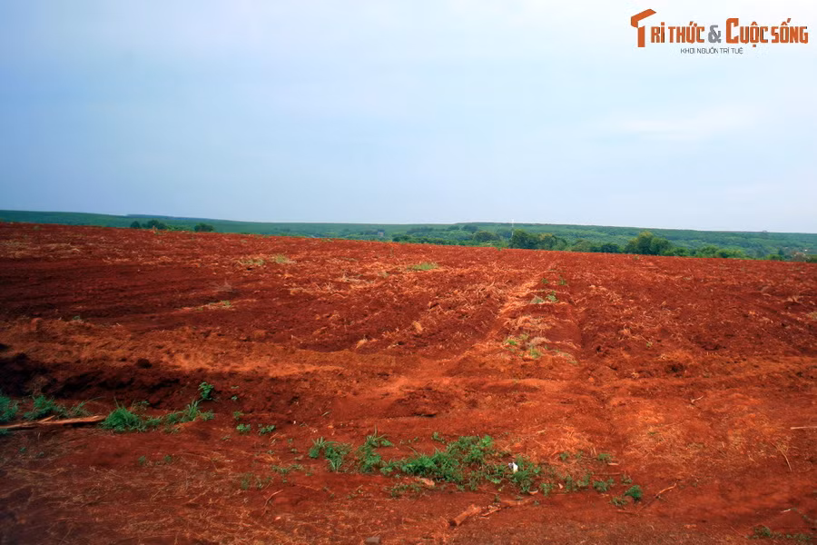 Xác rồng trải rộng suốt một vùng đất. Lúc mới rơi xuống, toàn thân rồng là một khối lửa đỏ rực. Nhưng lâu ngày, cái xác nguội dần, rồi biến thành đất làm cho đất đai vùng này có màu đỏ như lửa.