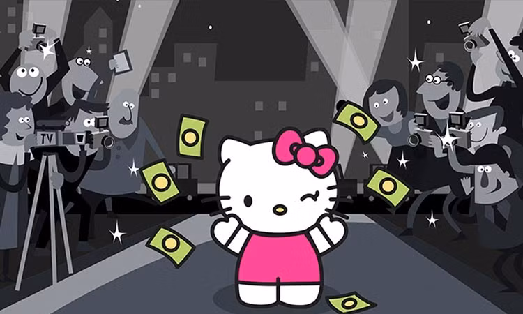 Hello Kitty - Máy in tiền thành công nhất của Sanrio. Ảnh: CNN