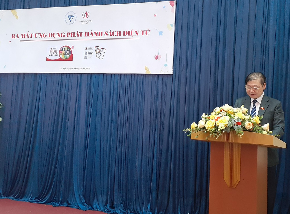 Nha xuat ban Tri thuc ra mat ung dung phat hanh sach dien tu