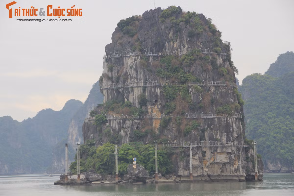 He thong chieu sang “choi” nui da vinh Ha Long co gay lang phi?