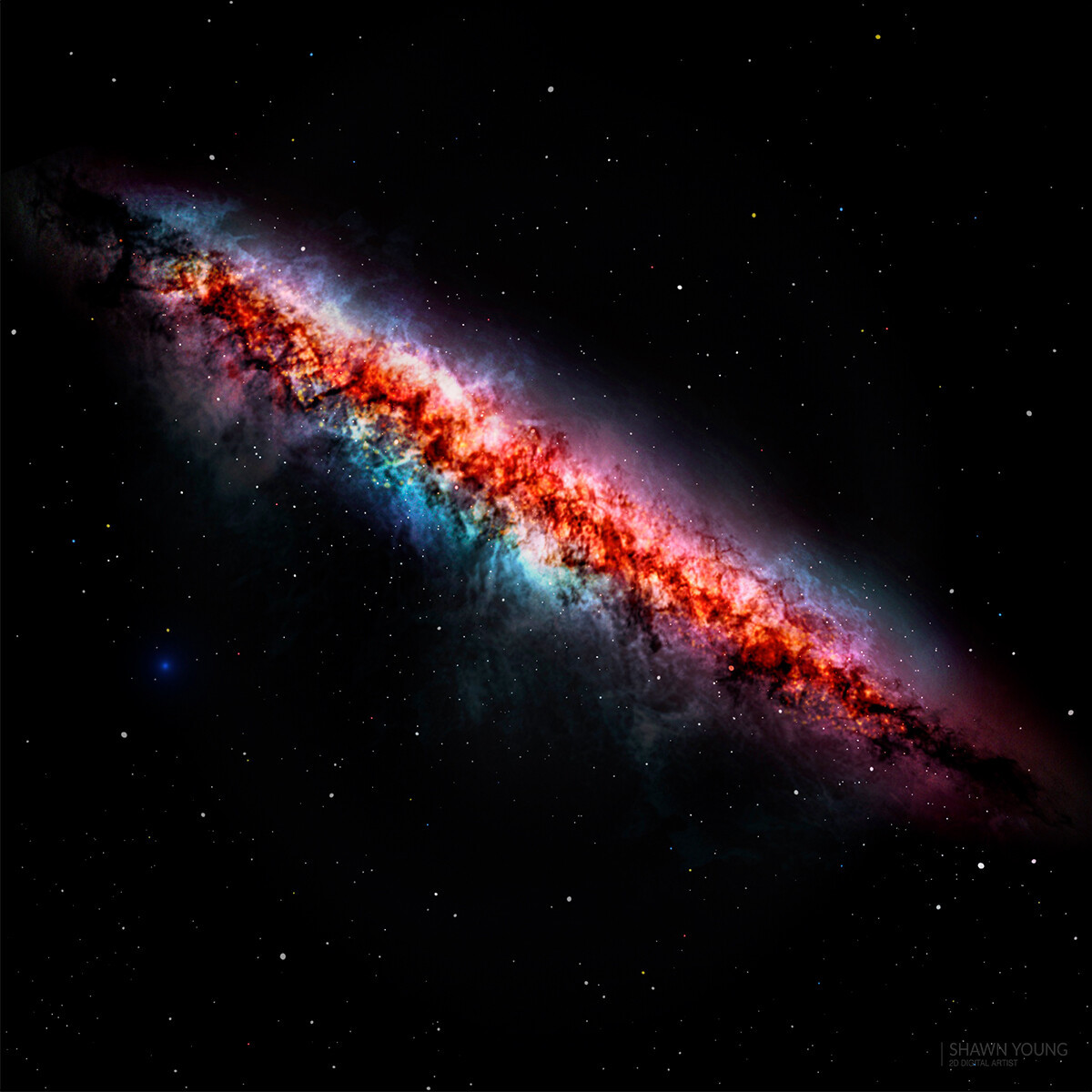 Thời điểm đó, khoảng 60 đến 90% các ngôi sao trong vũ trụ sơ khai dường như được tạo ra bởi các thiên hà starburst. 