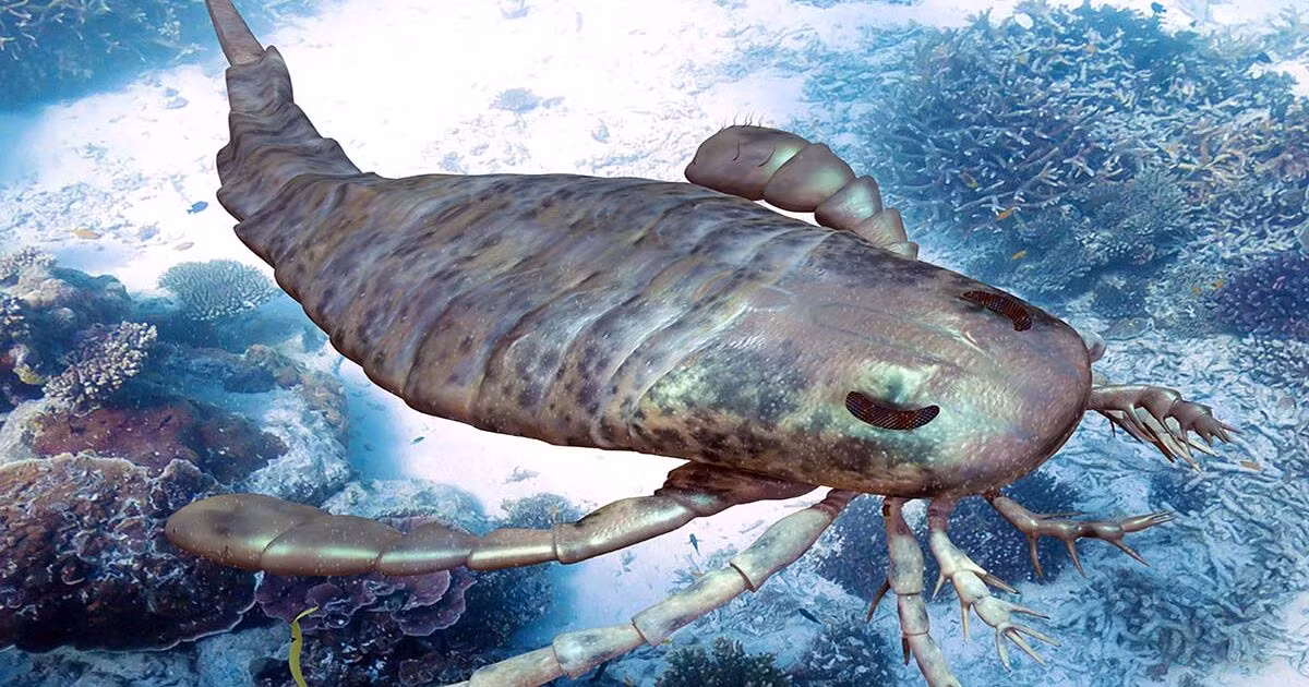 Hoá thạch bọ cạp biển trẻ nhất được tìm thấy trong trầm tích núi lửa được bảo quản trong than đá.