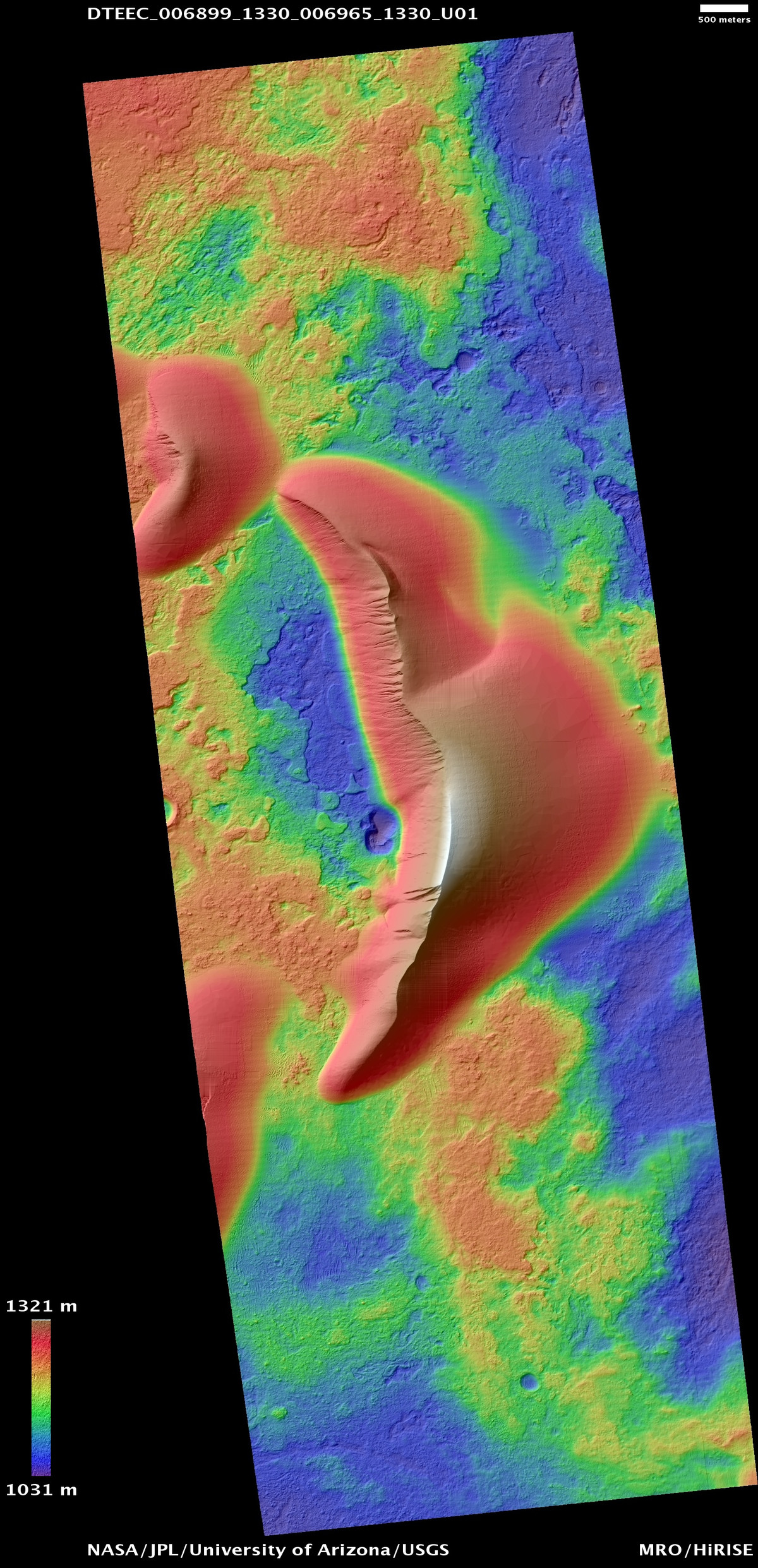 Miệng núi lửa Kaiser nằm ở Noachis Terra, một khu vực trên sao Hỏa nằm giữa hai hố va chạm khổng lồ trên sao Hỏa: Argyre và Hellas.