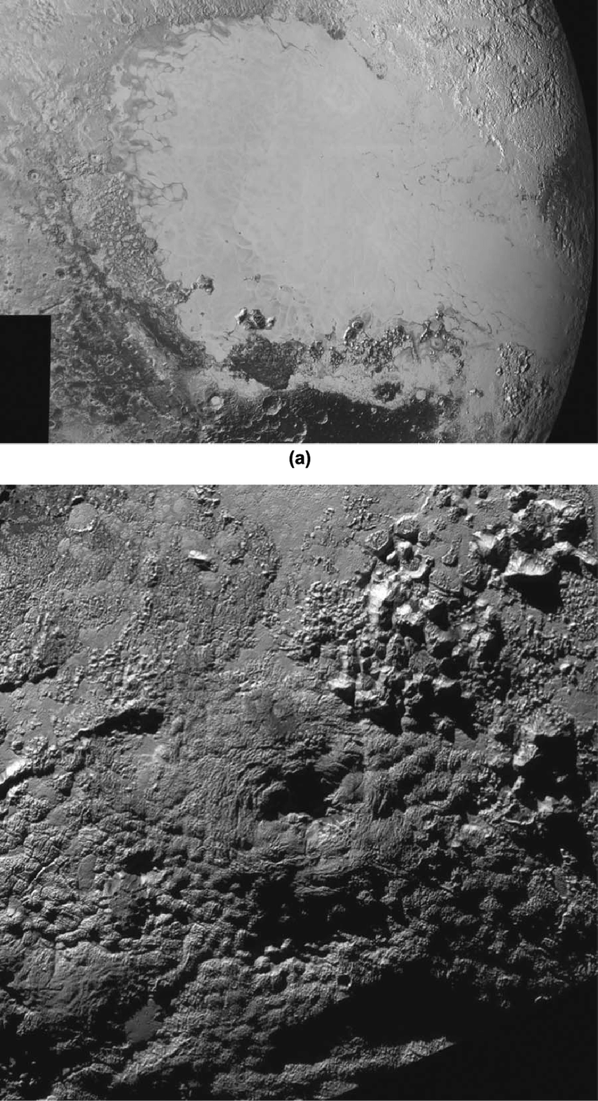 Không giống như các khu vực khác của Sao Diêm Vương, khu vực này có ít hoặc không có hố va chạm, cho thấy bề mặt được hình thành tương đối gần đây trong thời gian luân chuyển địa chất. Căn cứ vào việc thiếu các miệng núi lửa, khu vực này có thể không già hơn một hoặc hai tỷ năm tuổi, với một số khu vực có thể ít hơn 200 triệu năm tuổi, Singer nói.